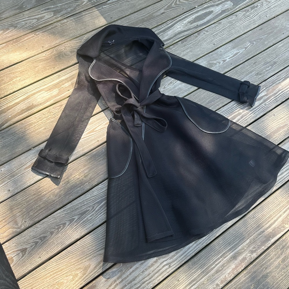 Mesh trench coat from Los Angeles